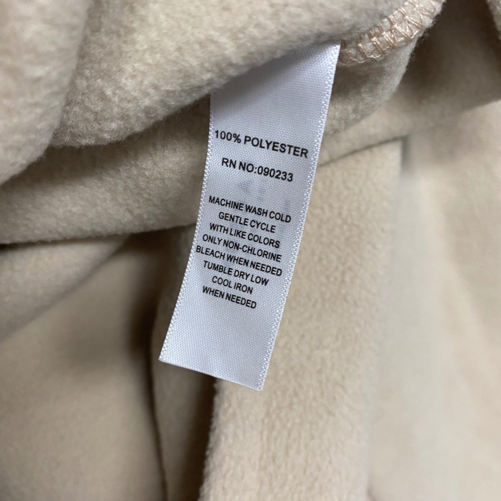 Pacsun Shirt Mens Small Beige Fleece Jacket Shacket Button Up Outdoor - Picture 7 of 8